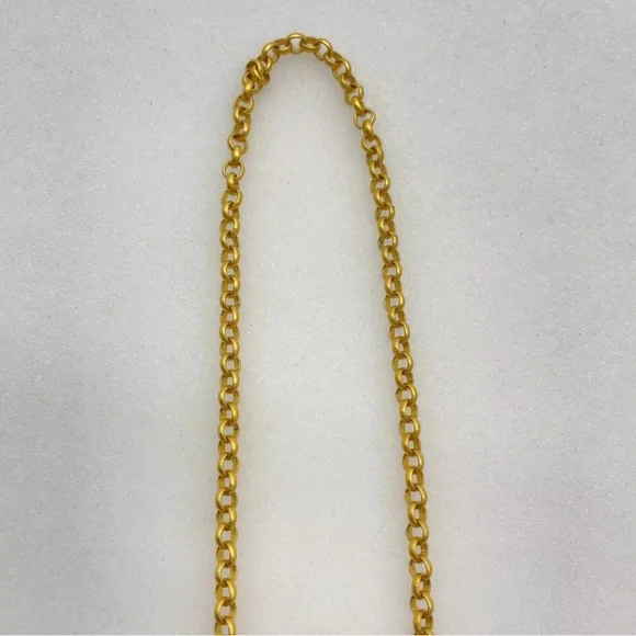 CHANEL Vintage Necklace No.5 Perfume Gold Necklace W/original Box - Picture 12 of 13